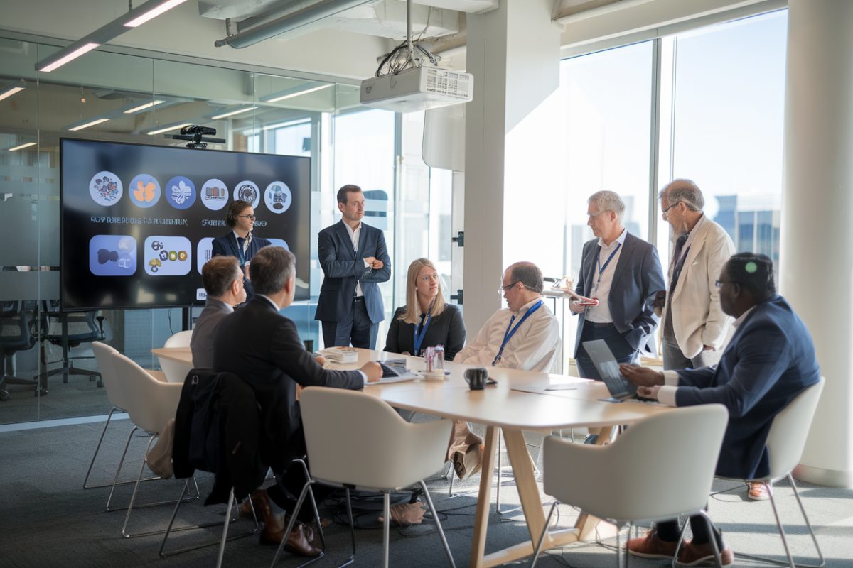 Réunion de Wikimedia avec des entreprises technologiques.
